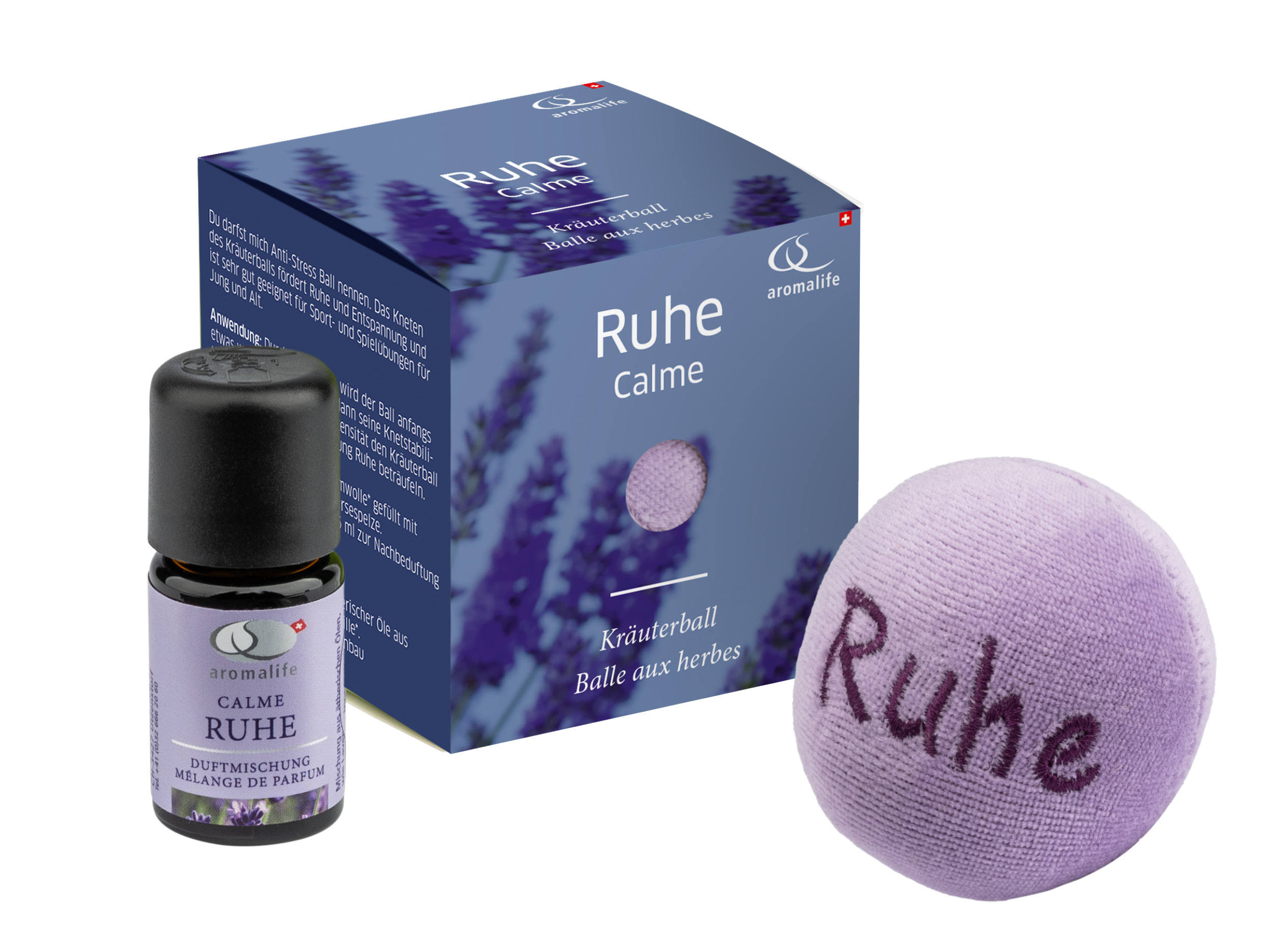 Packshot_AROAMLIFE_Ruhe_Geschenkset_mit_Kräuterball_ebi-online-web