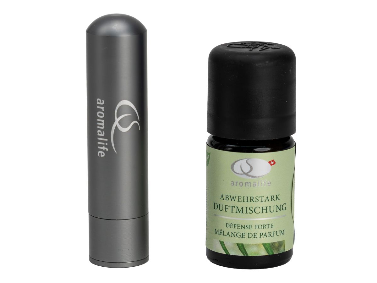 Packshot_AROMALIFE_Abwehrstark_Duftmischung_mit_Riechstift_Alu_grau_5_ml_einzeln_für_aromalife.ch
