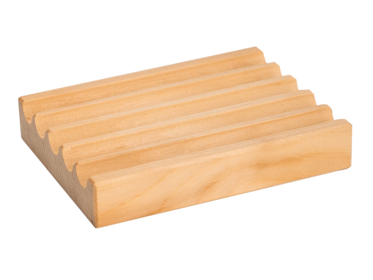 Aromalife ARVE Seifenschale aus Arven Holz 80 x 55 mm