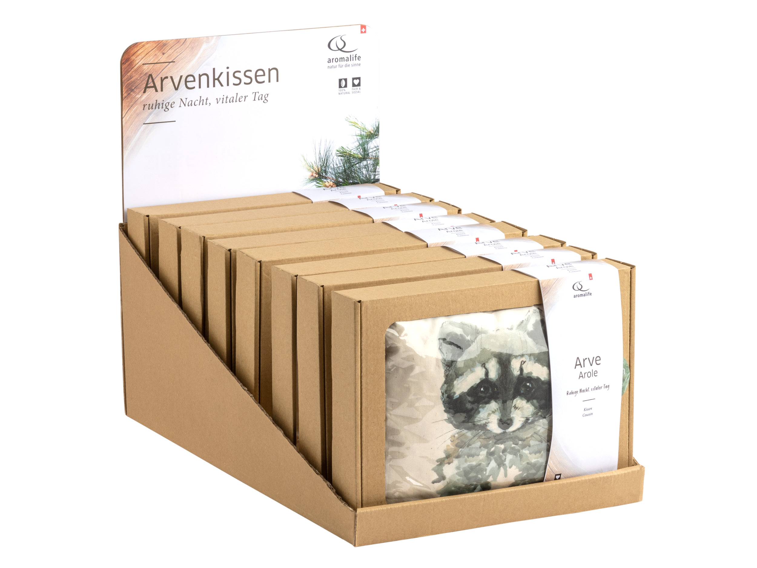 Packshot_AROMALIFE_Arvenkissen_Waldtiere_Thekendisplay_ebi-online-web
