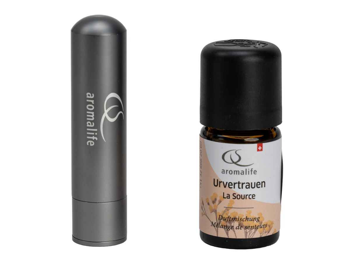 Packshot_AROMALIFE_Lebensglück_Inhaler&Duft_Urvertrauen_aromalife.ch