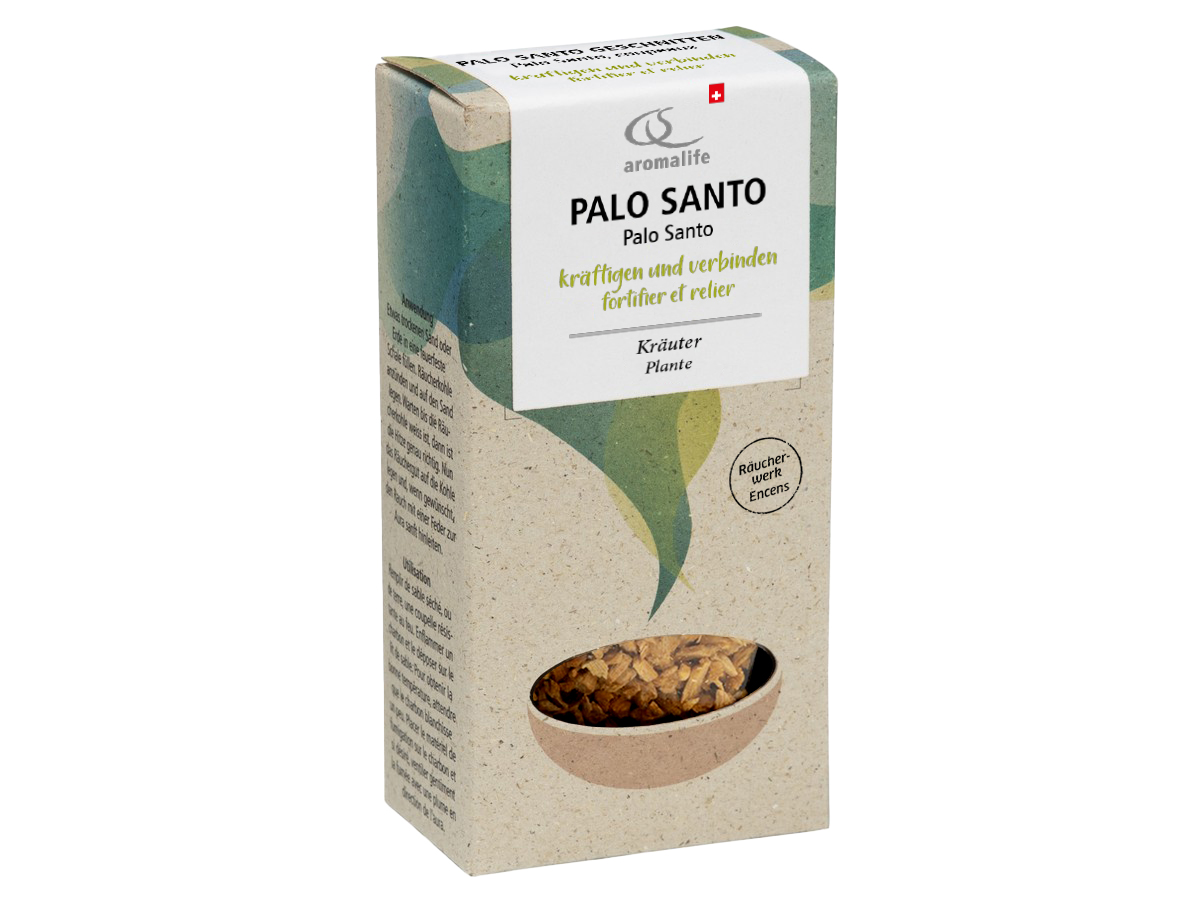 Räucherwerk Palo Santo geschnitten