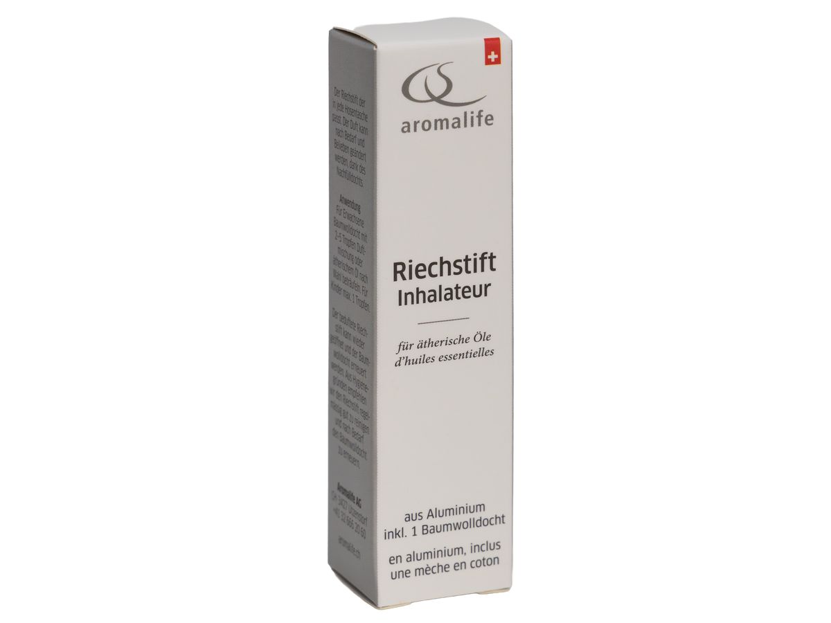 Riechstift grau Alu inkl. 1 Baumwolldocht