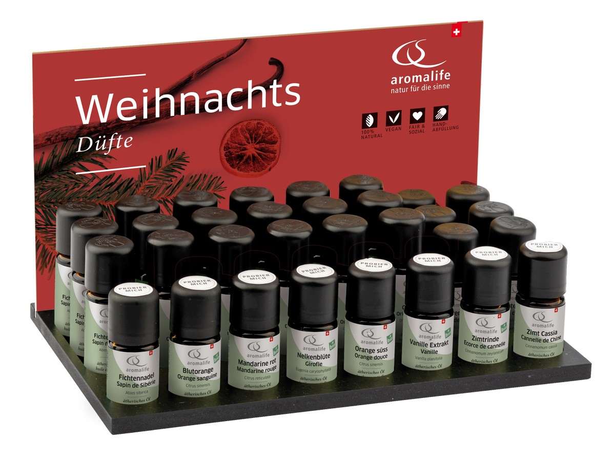 Packshot_AROMALIFE_Thekendisplay_Weihnachten_ätherische_Öle_Einzeldüfte_D_ebi-online-web