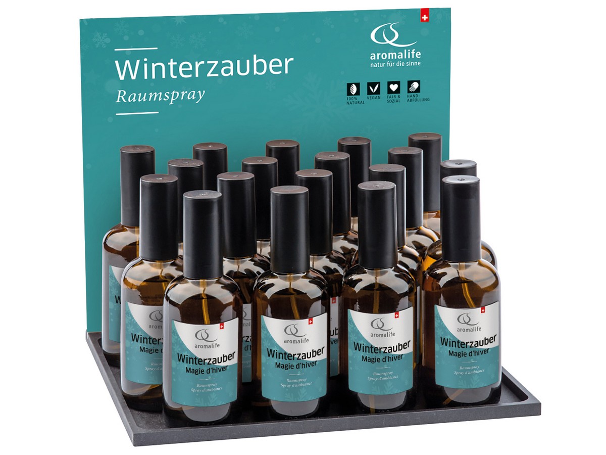 Packshot_AROMALIFE_Winterzauber_Raumspray_Display_18_x_100_ml_D_ebi-online-web