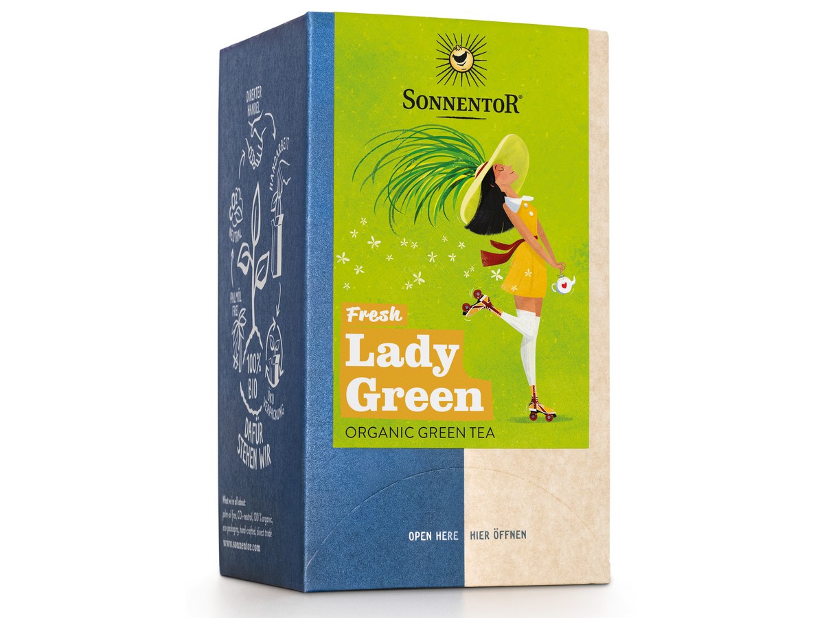 Packshot_Sonnentor_Die_frische_Lady_Green_Beutel